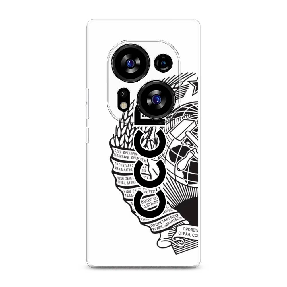 

Чехол Awog на Tecno Phantom X2"Герб СССР", Черный;серый;белый, 303350-10
