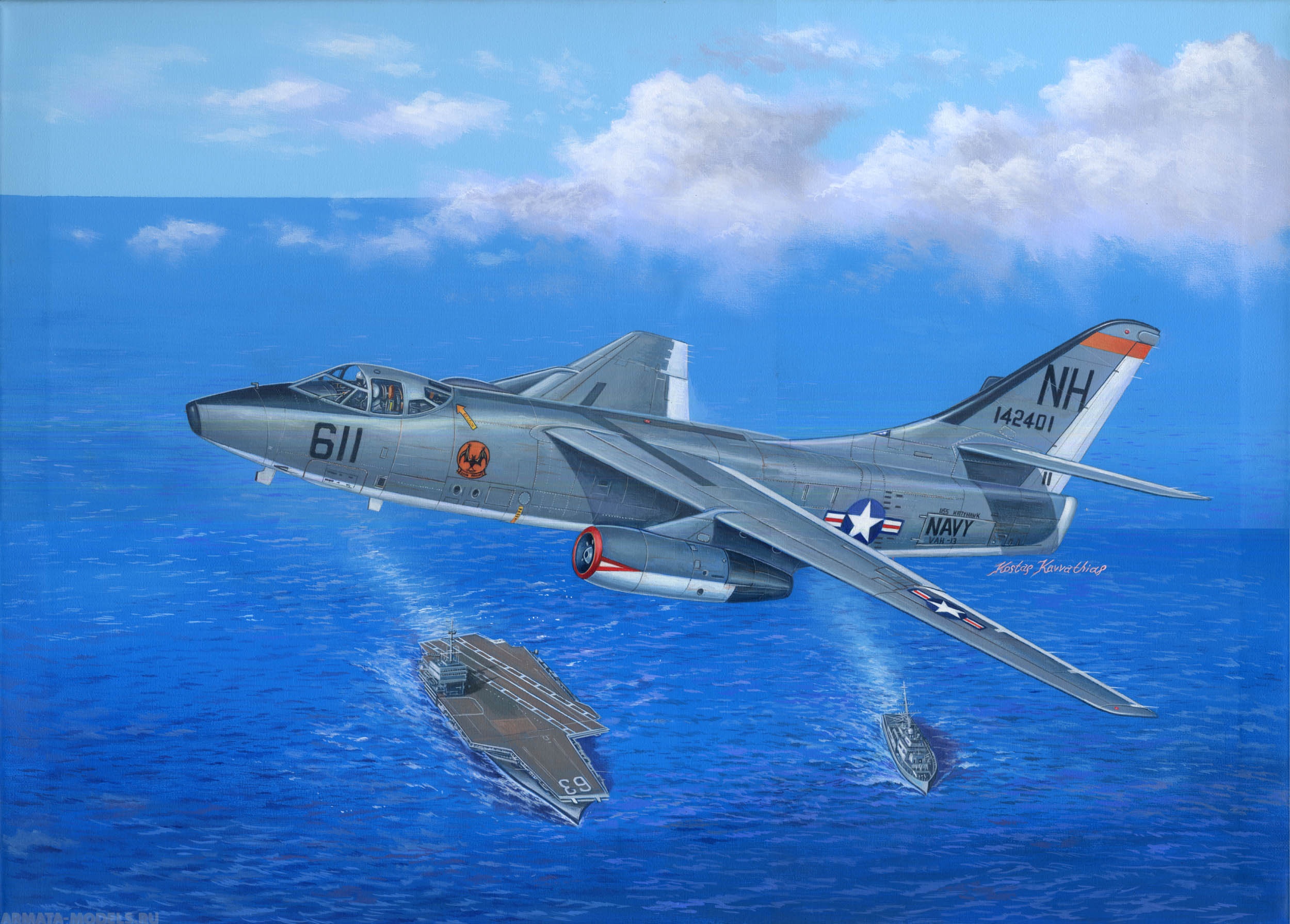 

02871 Самолет EA-3B Skywarrior Strategic Bomber