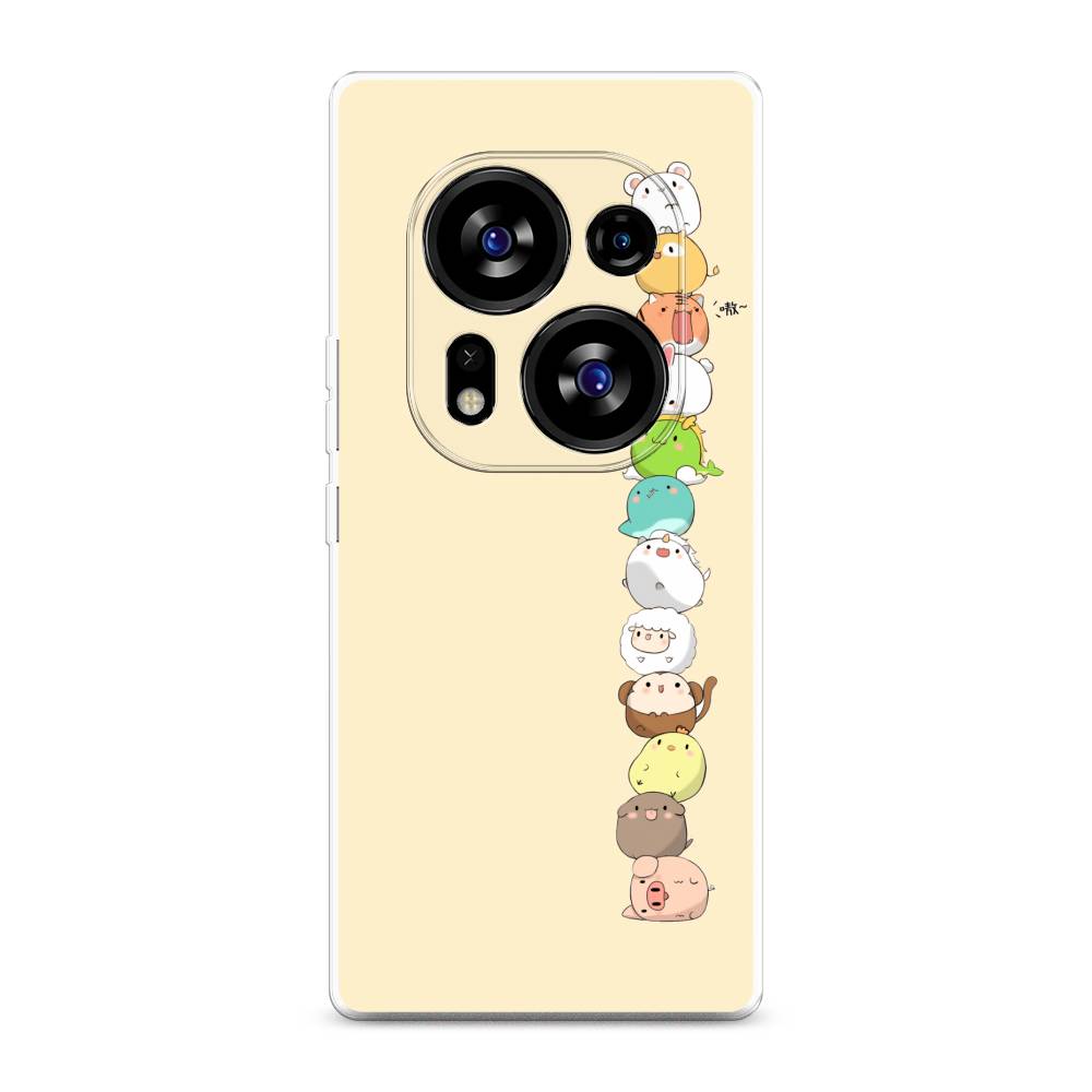 

Чехол Awog на Tecno Phantom X2"Питомцы Чиби", Желтый, 303350-2