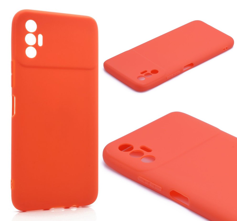 

Силиконовый чехол TPU Case матовый для Tecno Spark 8P оранжевый