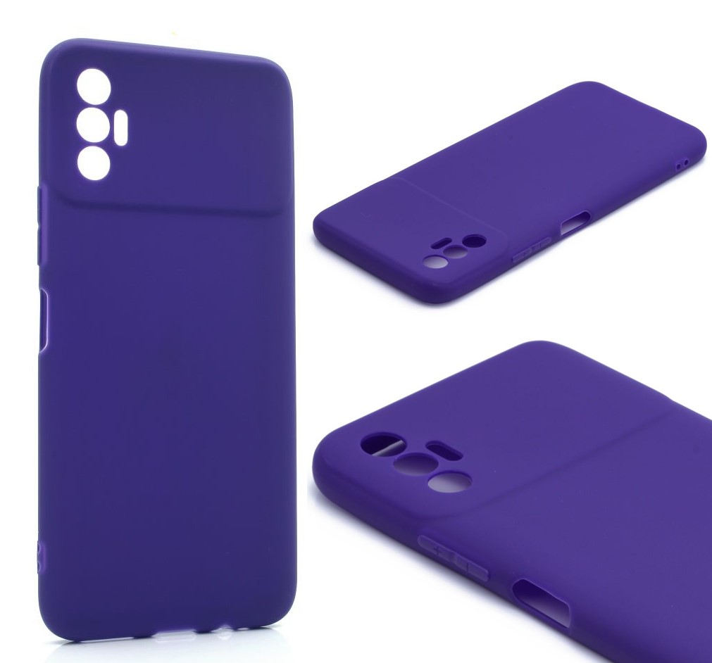 

Силиконовый чехол TPU Case матовый для Tecno Spark 8P фиалковый