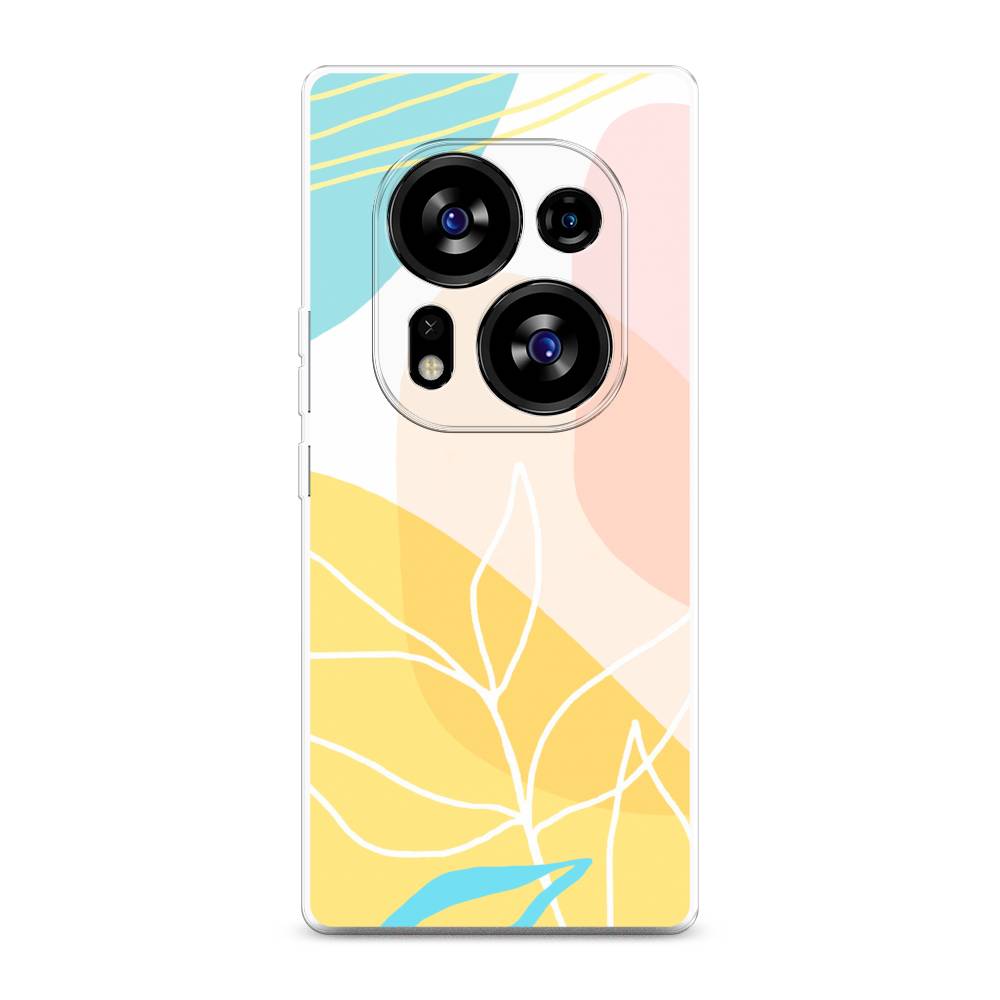 

Чехол Awog на Tecno Phantom X2"Летнее настроение", Желтый;голубой;розовый, 303350-10