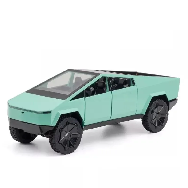

Металлическая модель Тесла Кибертрак, Бирюзовый, Tesla-Kybertruck