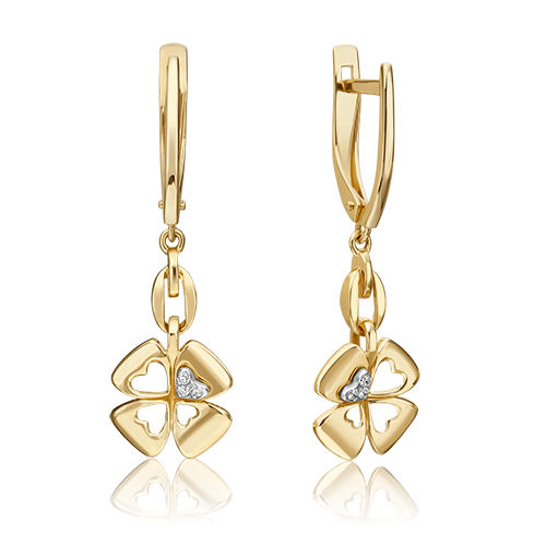 

Серьги подвески из золота с бриллиантом PLATINA jewelry 02-4819-00-101-1121_0, 02-4819-00-101-1121_0