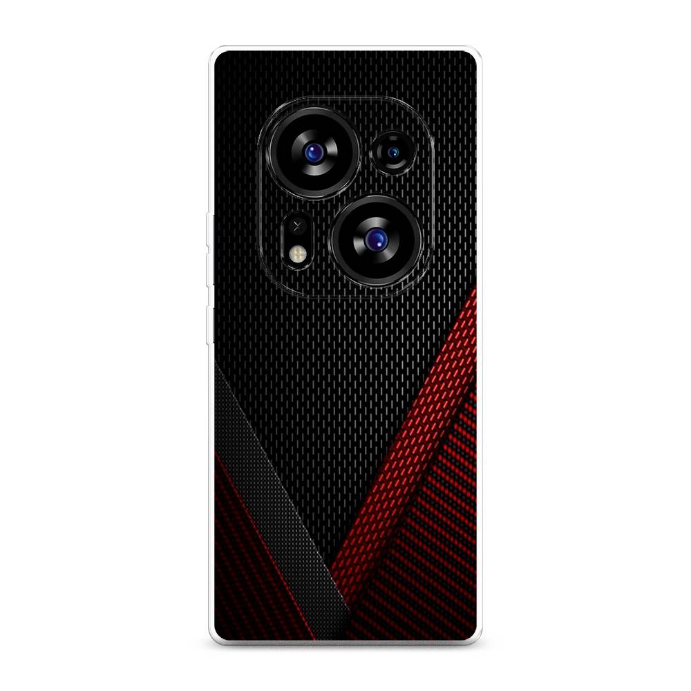 

Чехол Awog на Tecno Phantom X2"Красный карбон", Черный;красный, 303350-3