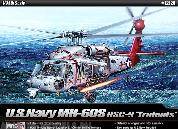 12120 Вертолт  MH-60S HSC-9 Tridents