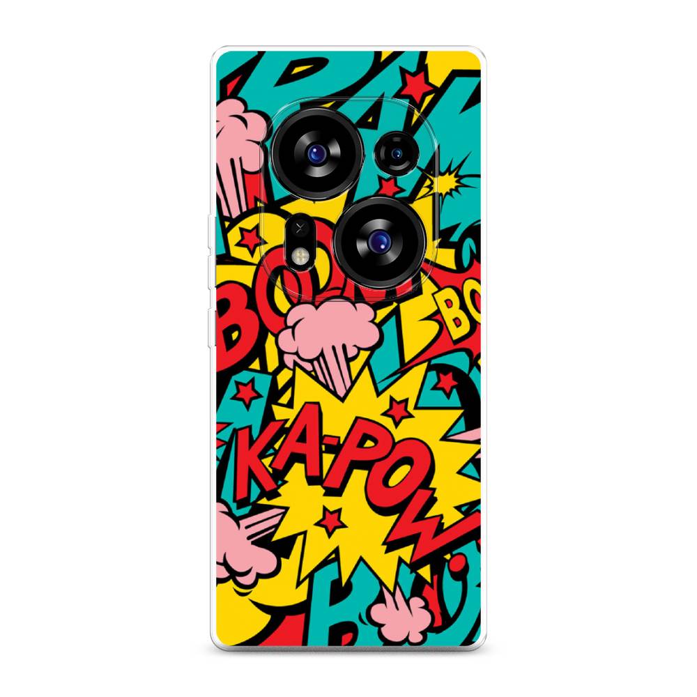 

Чехол Awog на Tecno Phantom X2"Постер pop art", Голубой;желтый;красный, 303350-9
