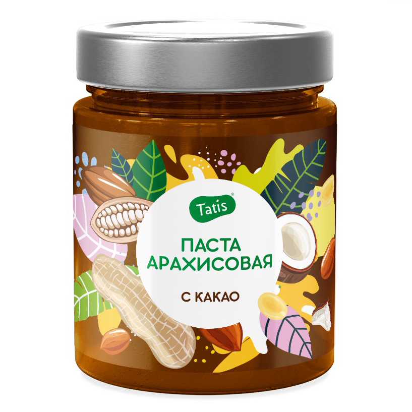 фото Арахисовая паста tatis с кокосом и какао, 250 г