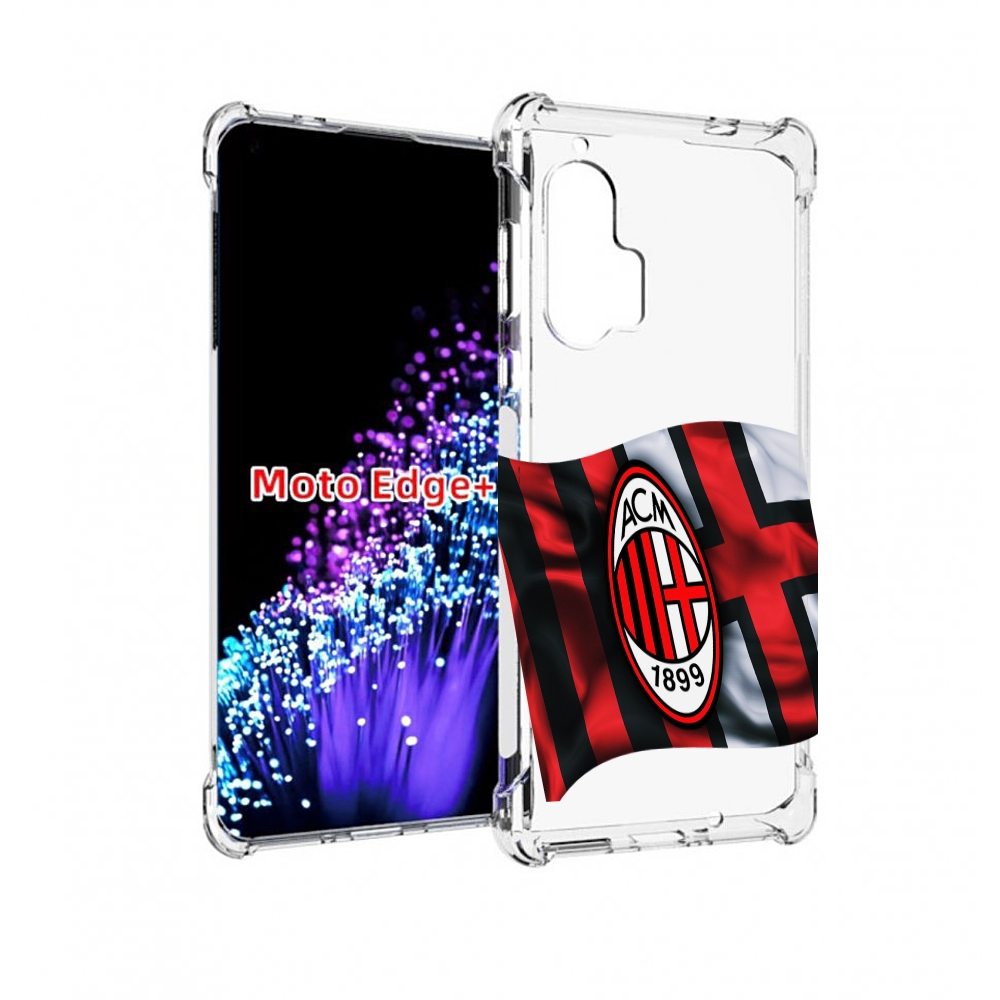 

Чехол MyPads фк милан мужской для Motorola Edge+ Plus, Прозрачный, Tocco