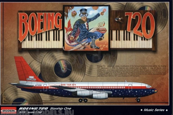 

Rod315 Самолт Boeing 720 Elton John 1974