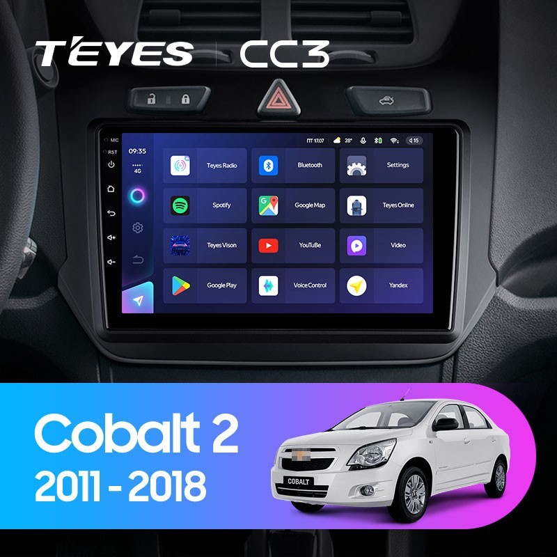 Штатная магнитола Teyes CC3 432 Chevrolet Cobalt 2 2011-2018 4033000₽