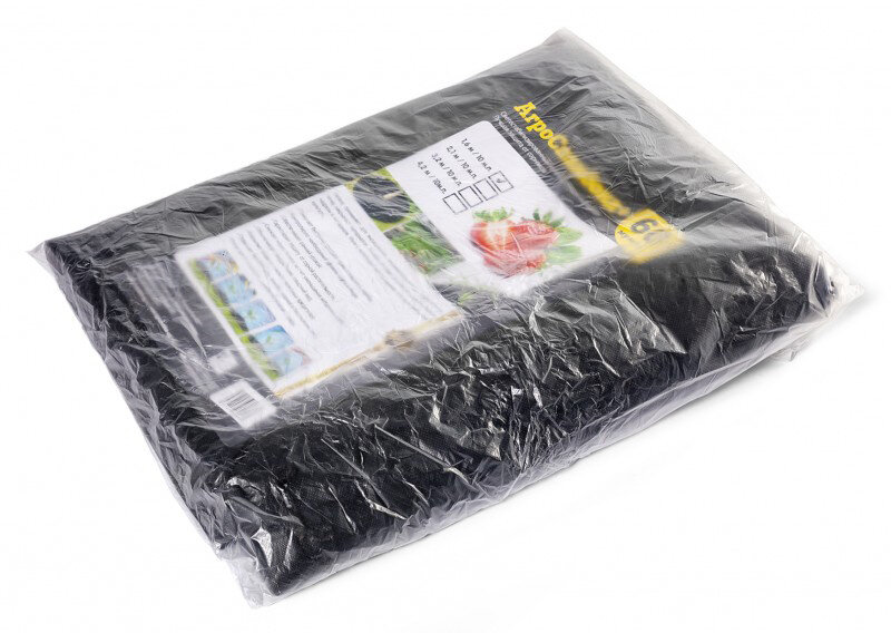 фото Укрывной материал агроспанбонд+ суф № 60, размер 1.6х10 м (черный) protent
