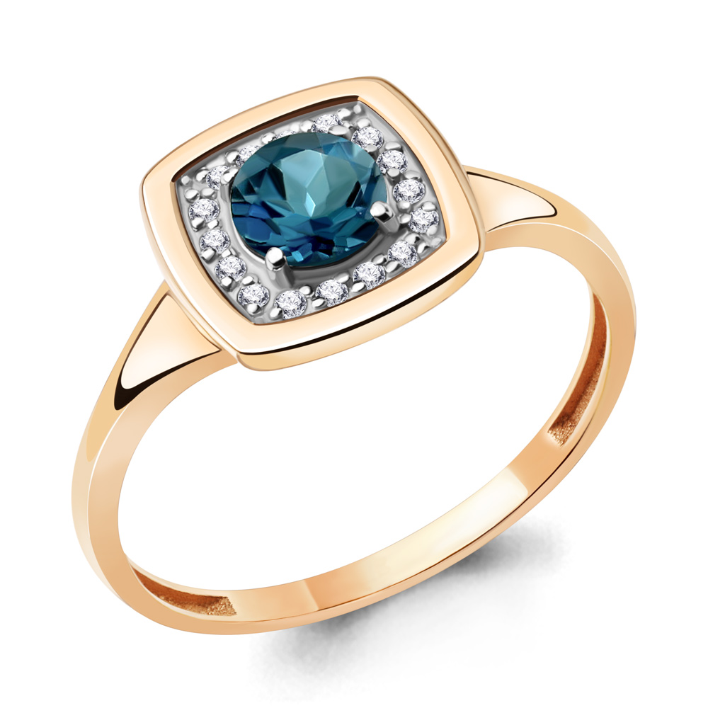 

Кольцо из красного золота с бриллиантом Aquamarine Aquamarine 964083к_585_кз р. 18,5, 964083к_585_кз