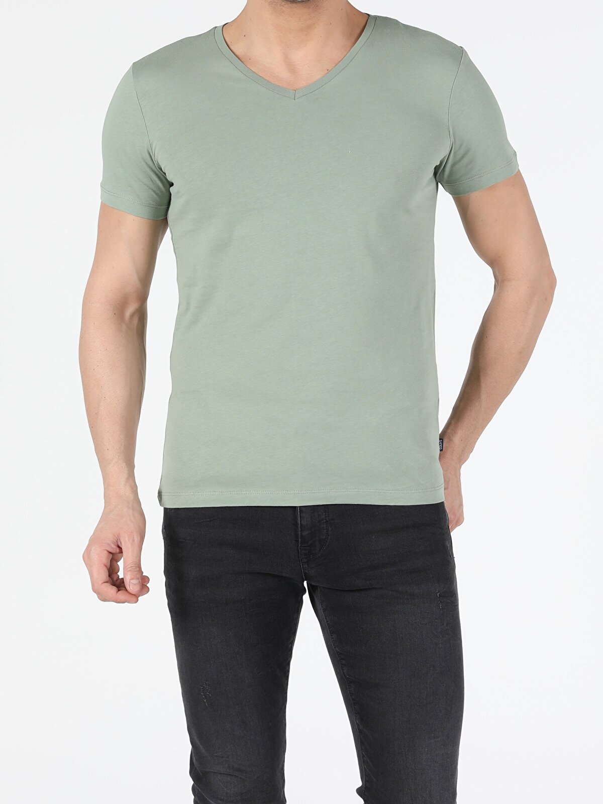 

Футболка мужская Colins CLTKTMTSH0212440_Q1.V1KH серая XXL, CLTKTMTSH0212440_Q1.V1KH
