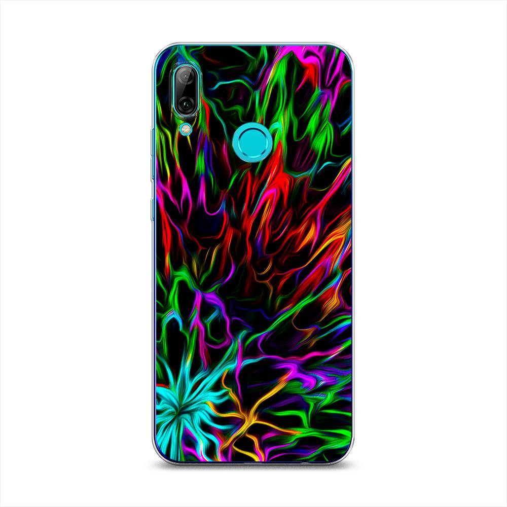 

Чехол на Honor 10 Lite "Разноцветные разводы", Голубой;зеленый;оранжевый, 67250-3