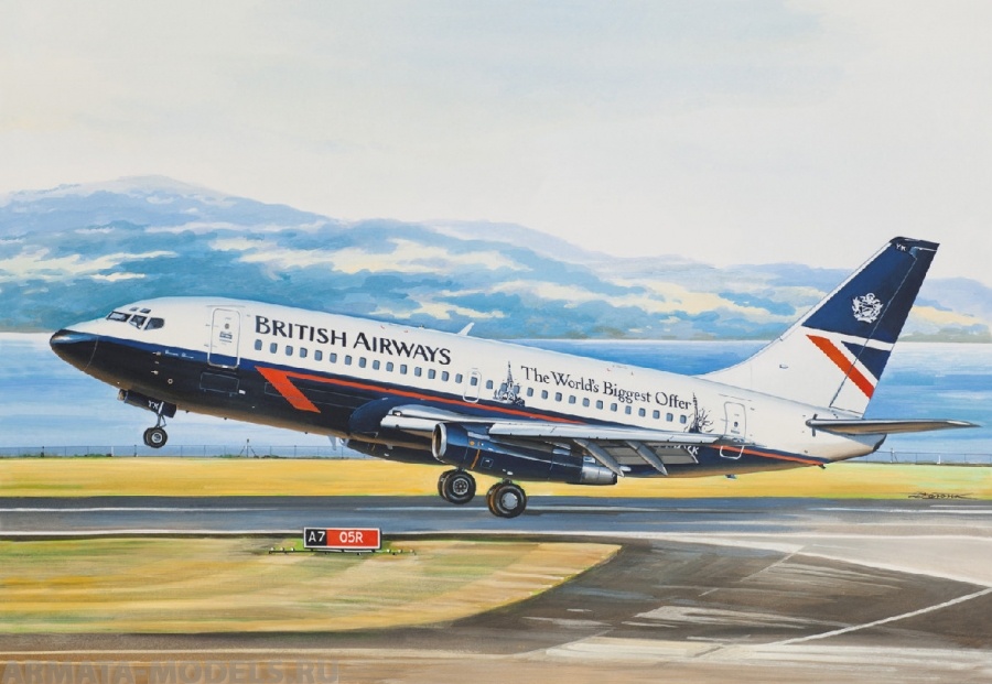 

ЕЕ14469 Aвиалайнер В-737-200 British Airwais