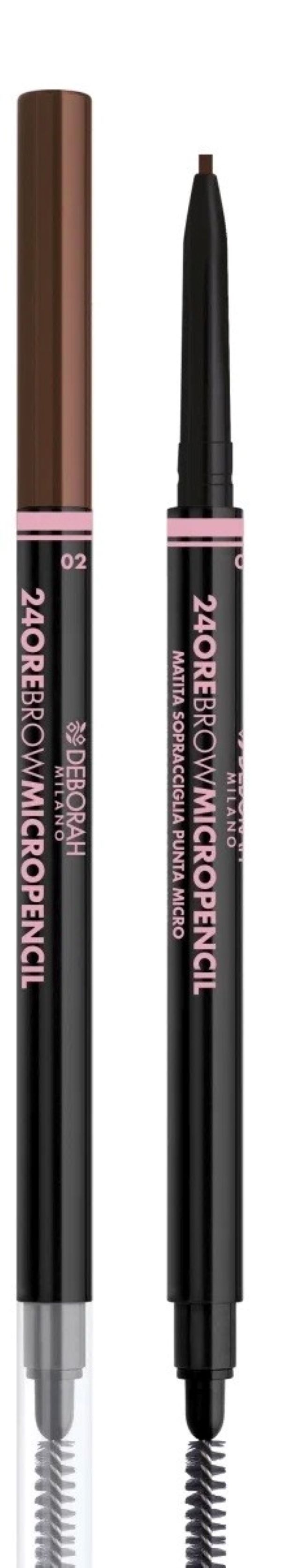 Карандаш для бровей Deborah Milano 24Ore Brow Micropencil 0,1 г 2 шт deborah карандаш для бровей 01 блондин 0 1 г