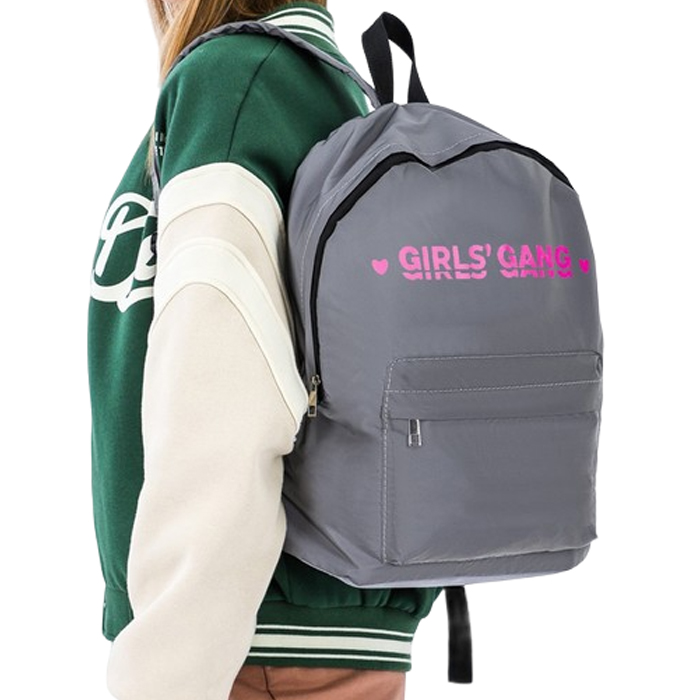 

Рюкзак женский NAZAMOK Girls gang, серый, Girls gang