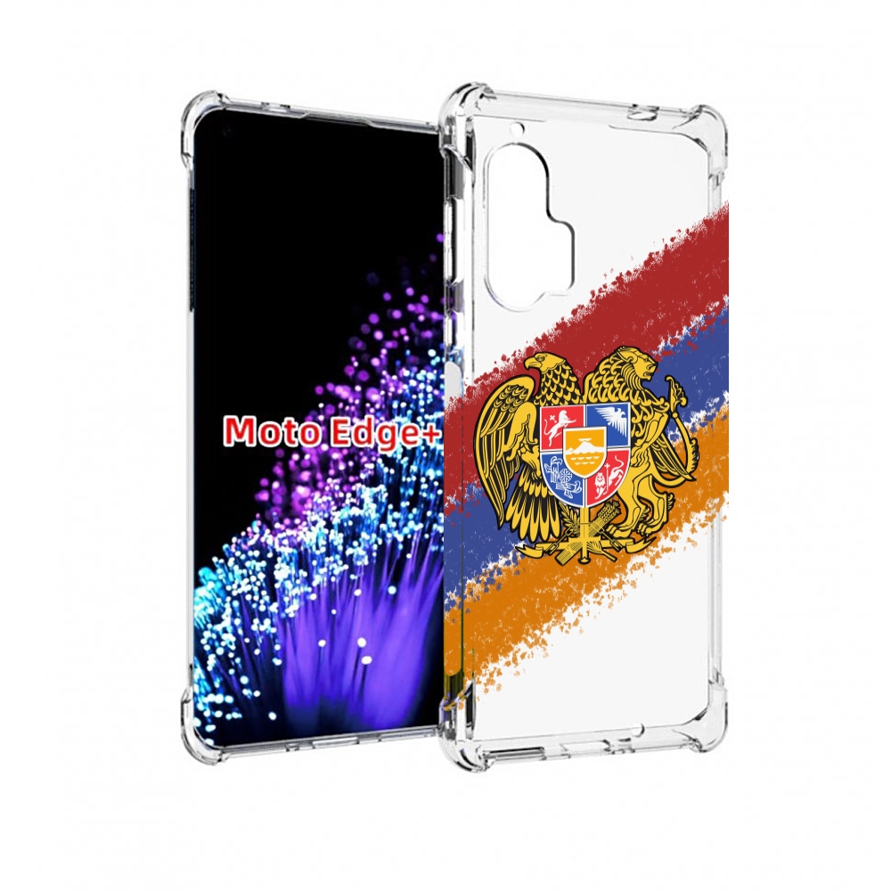 

Чехол MyPads флаг герб Армении для Motorola Edge+ Plus, Прозрачный, Tocco