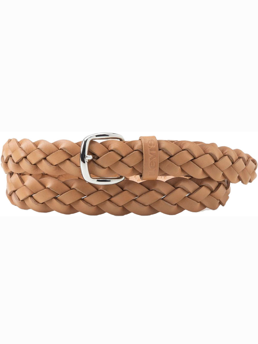 

Ремень женский Levi's Women'S Perfect Braid Belt коричневый, 70 см, Women'S Perfect Braid Belt
