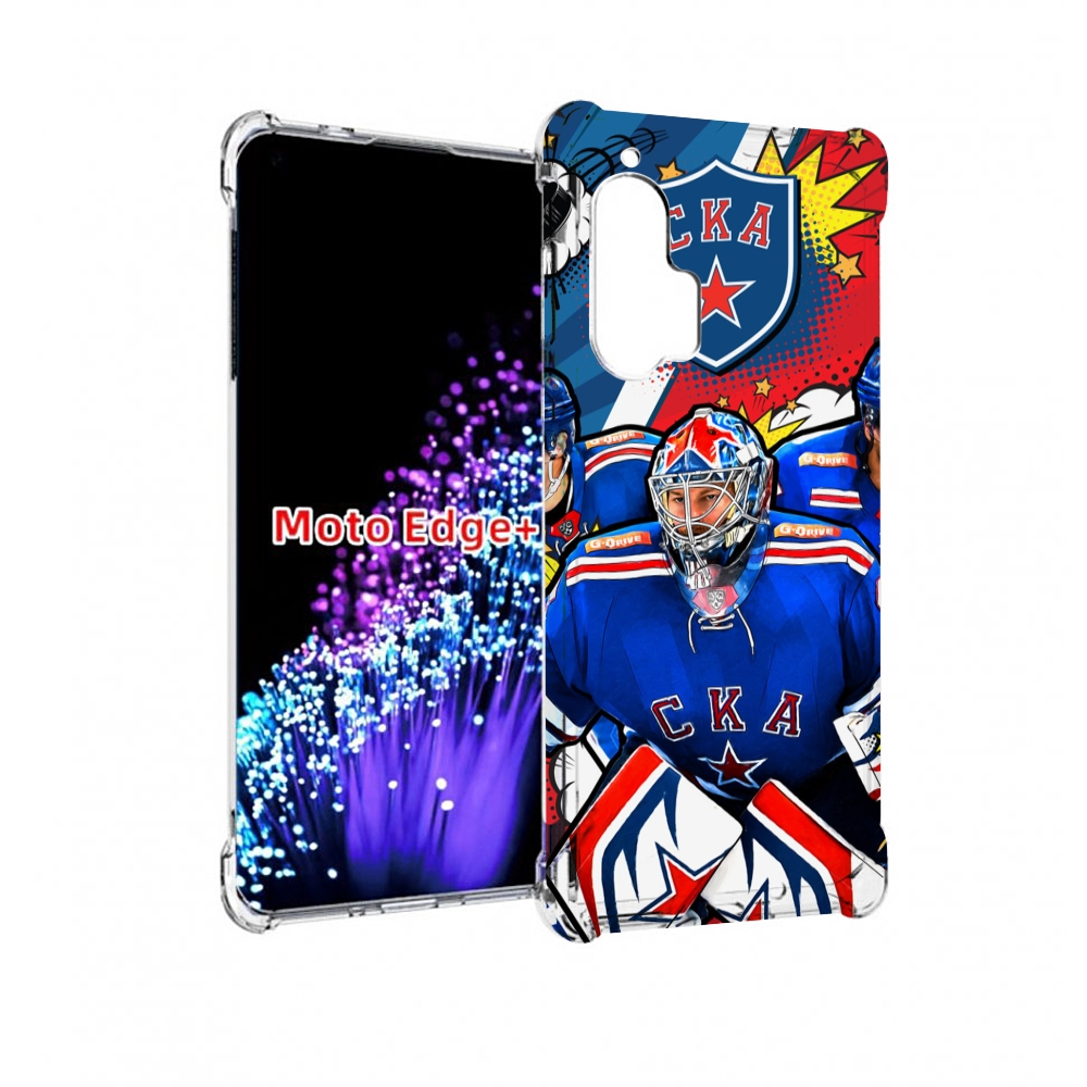 

Чехол MyPads хк ска спб мужской для Motorola Edge+ Plus, Прозрачный, Tocco
