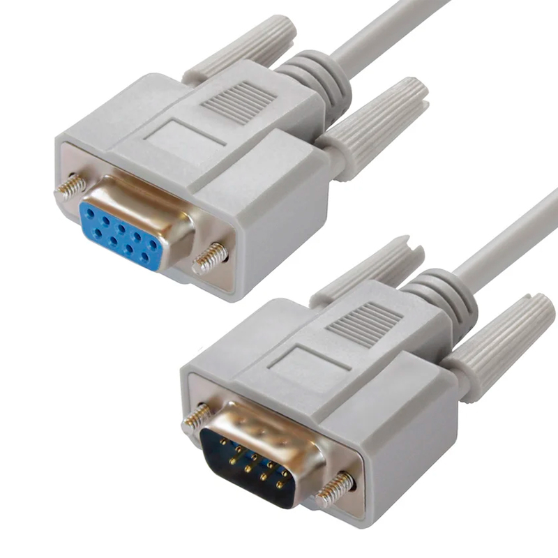 

Удлинитель NoBrand RS-232 - RS-232 вилка-розетка 5м серый