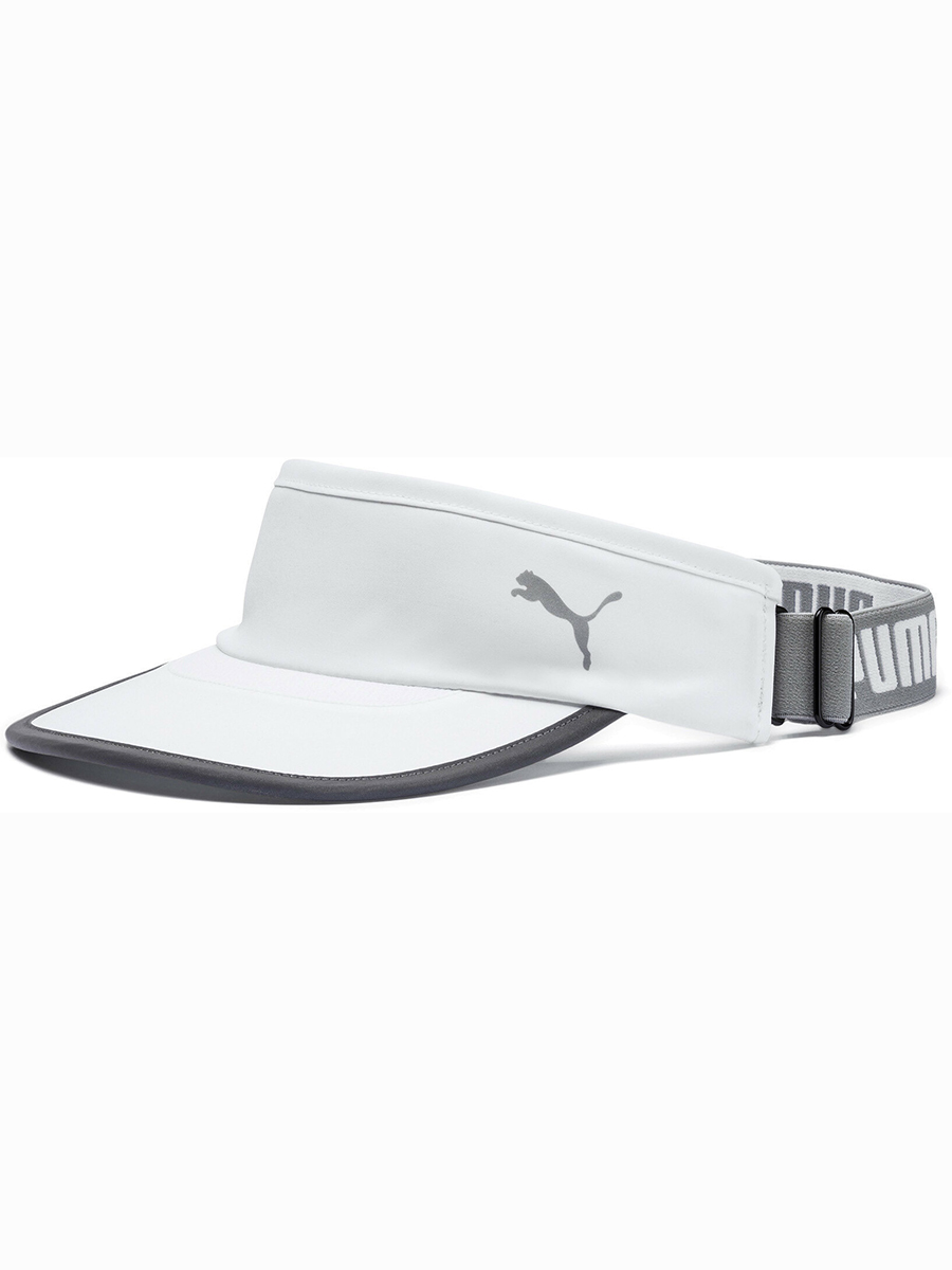 фото Козырек унисекс puma running visor, белый