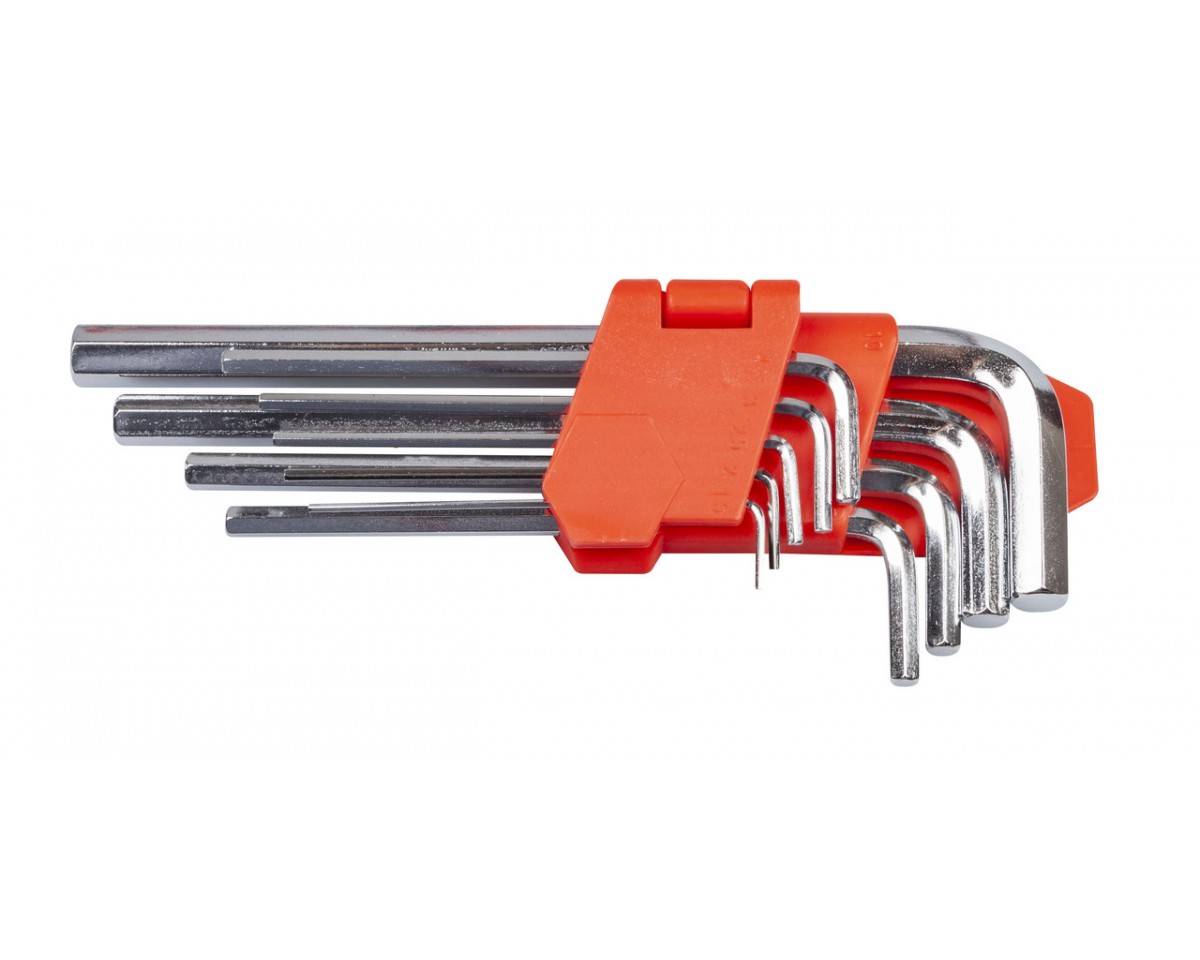 Набор ключей Lavita, арт. LA 511602, L - обр. 9 шт. размеры: 1.5-10 мм (удлиненные) набор для монтажа и демонтажа амортизатора из рычага подвески king tony