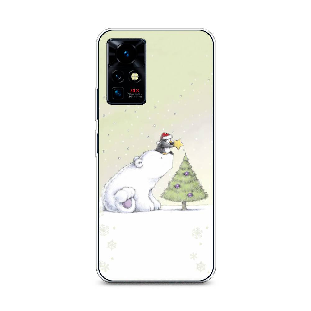 

Чехол на Infinix Zero X Pro "Украшение елки", Белый;бежевый, 3101150-5