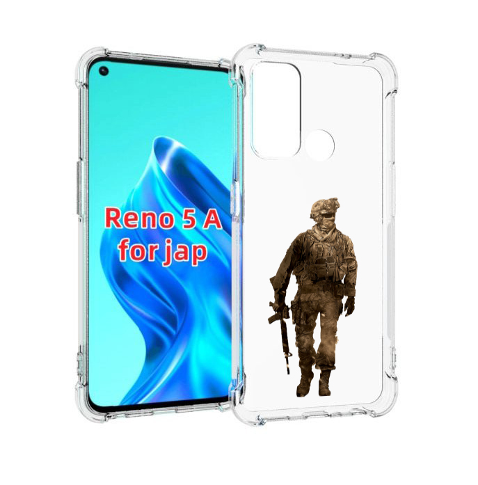 

Чехол MyPads call-of-duty мужской для Oppo Reno 5A, Прозрачный, Tocco