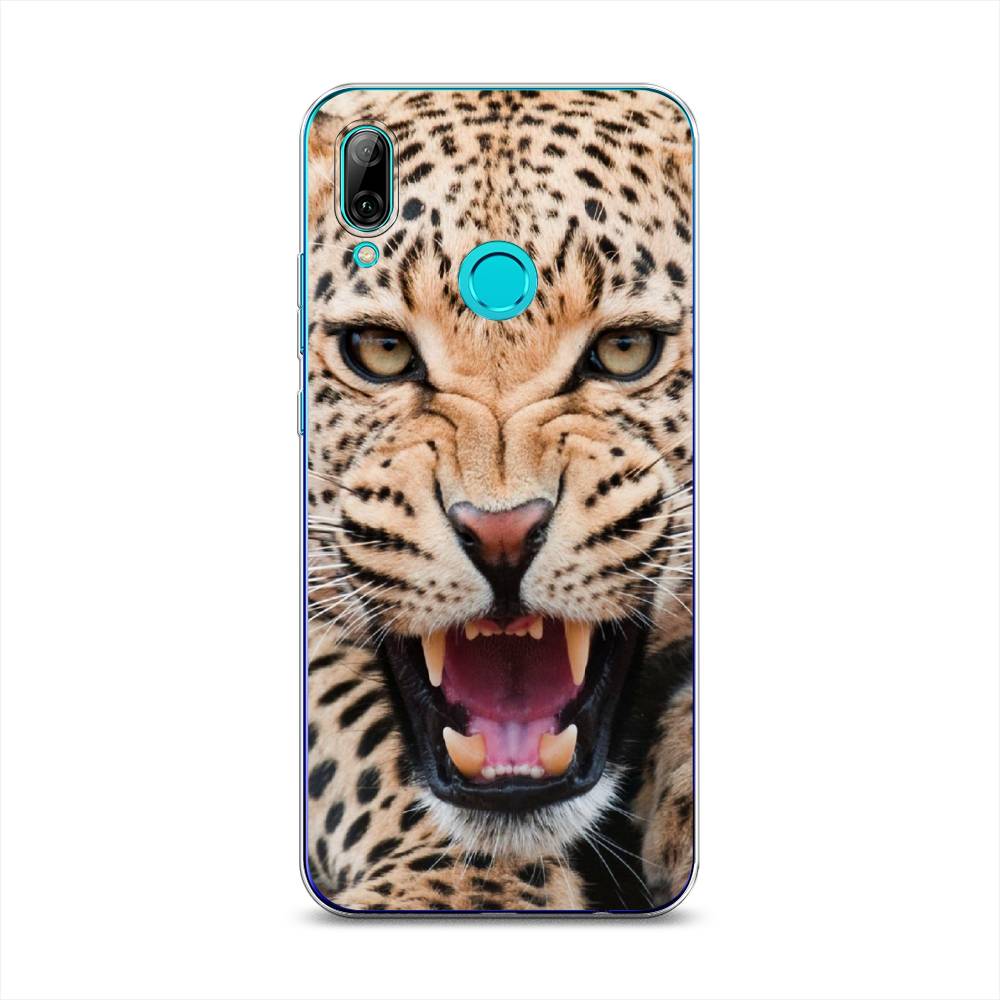 

Чехол на Honor 10 Lite "Леопард 3d", Бежевый;черный, 67250-6