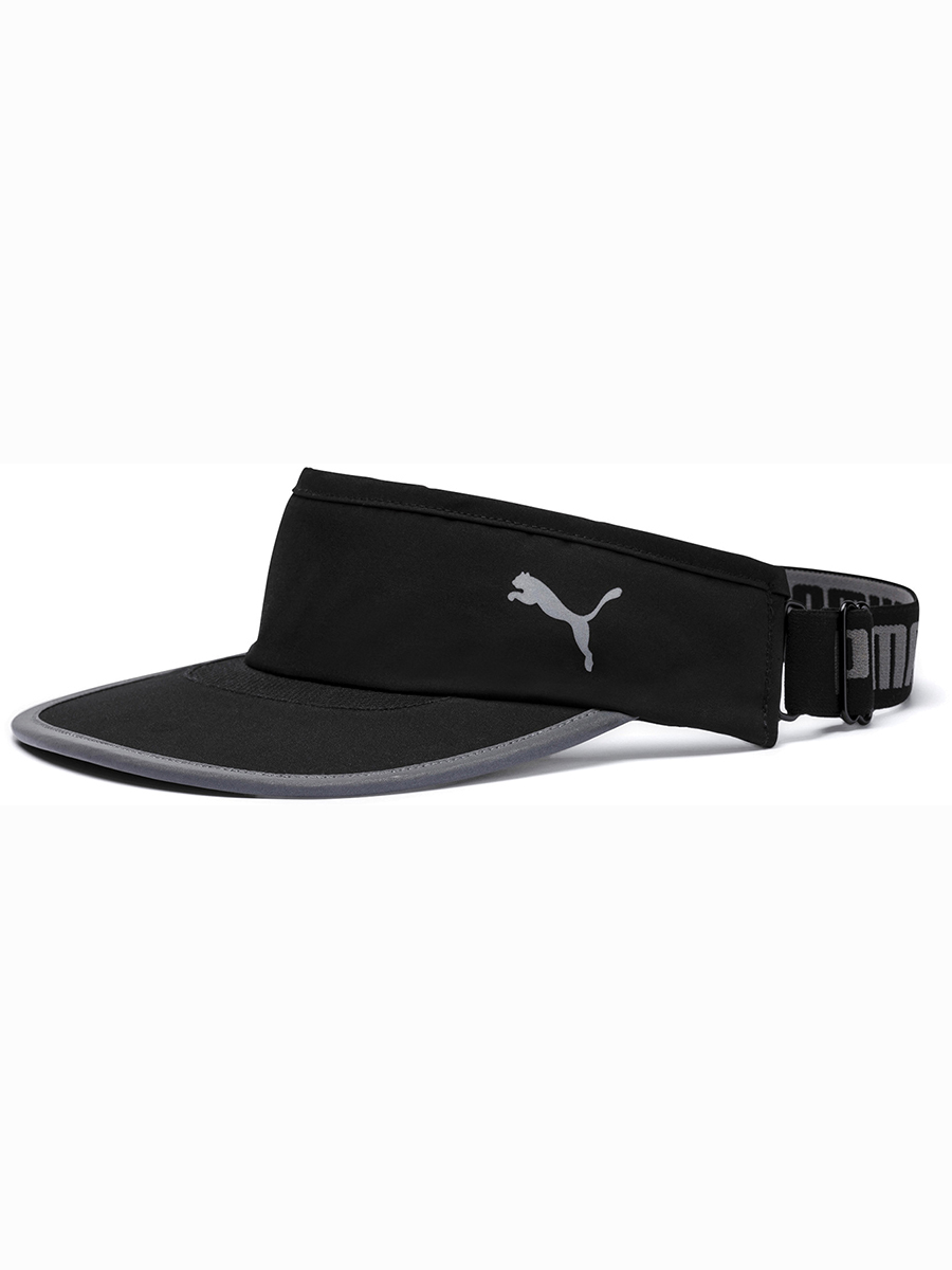 фото Козырек унисекс puma running visor, черный