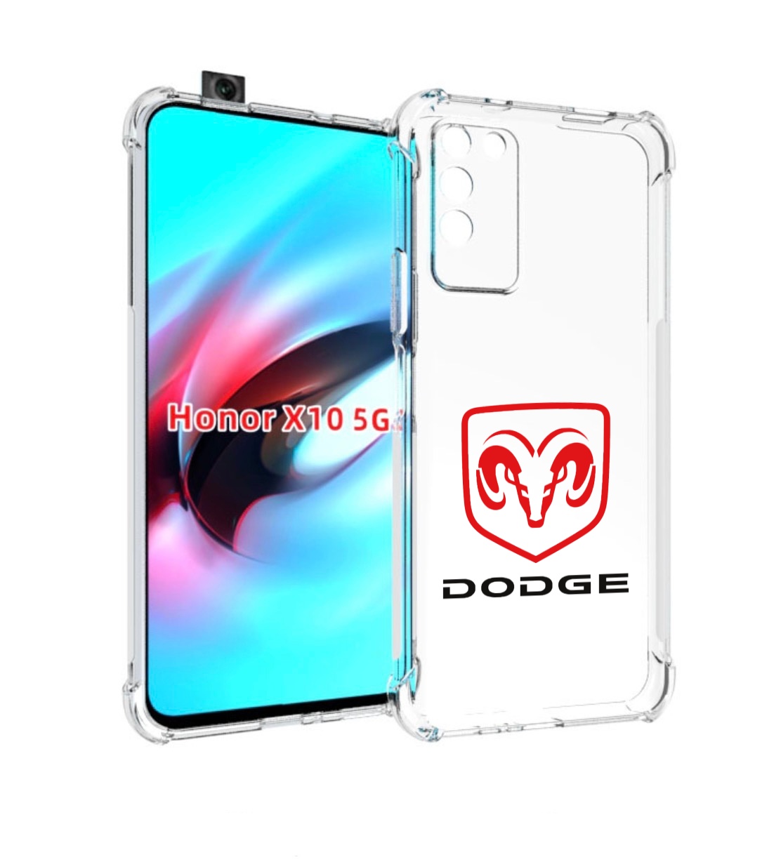 

Чехол MyPads dodge-2 мужской для Honor X10, Прозрачный, Tocco