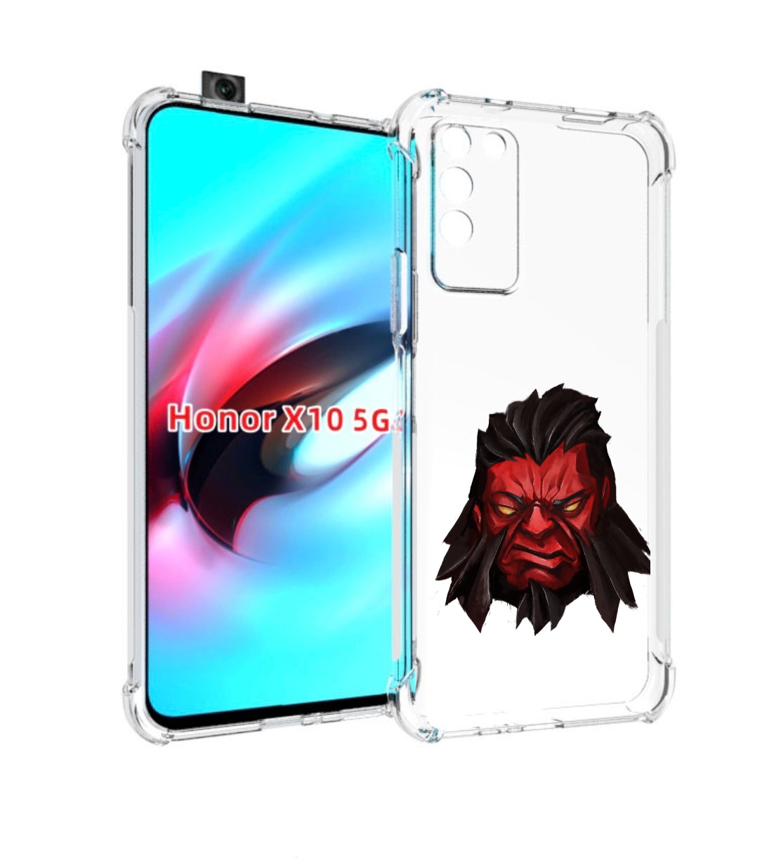 

Чехол MyPads dota-2-axe для Honor X10, Прозрачный, Tocco