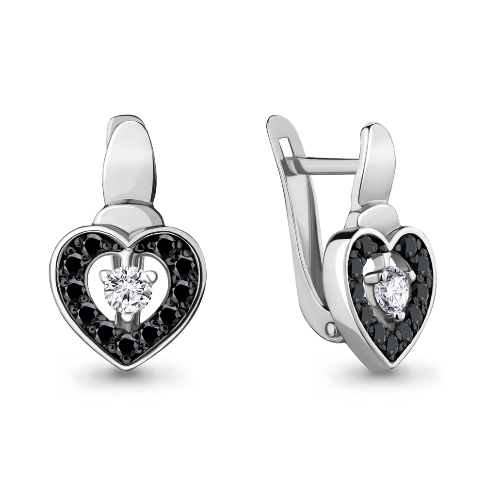 

Серьги из серебра с фианитом/нанокристаллом Aquamarine 46969АЧ.5, 46969АЧ.5