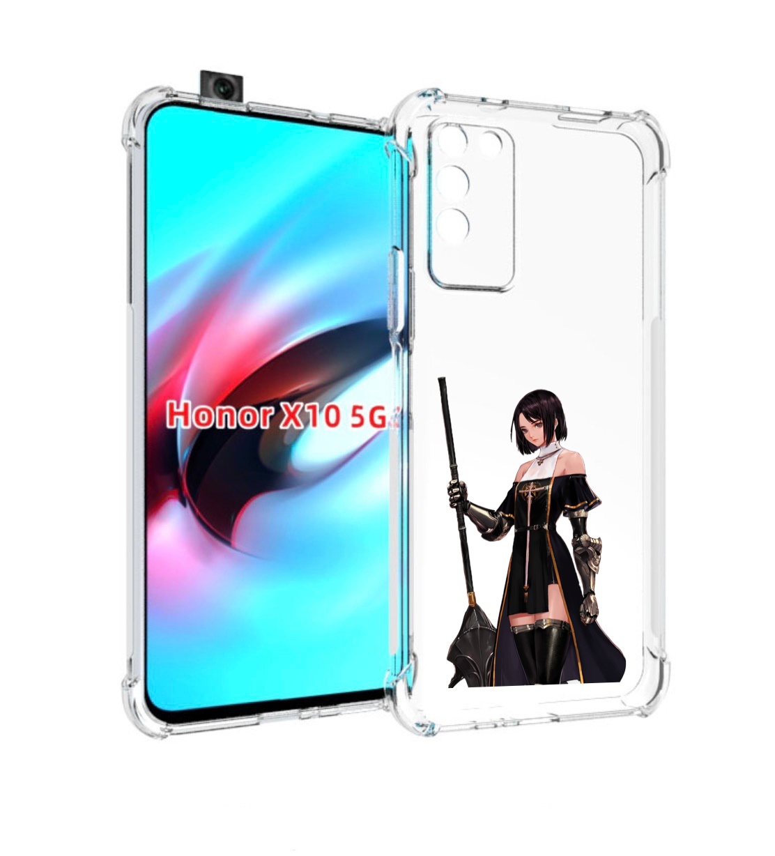 

Чехол MyPads dungeon-fighter для Honor X10, Прозрачный, Tocco