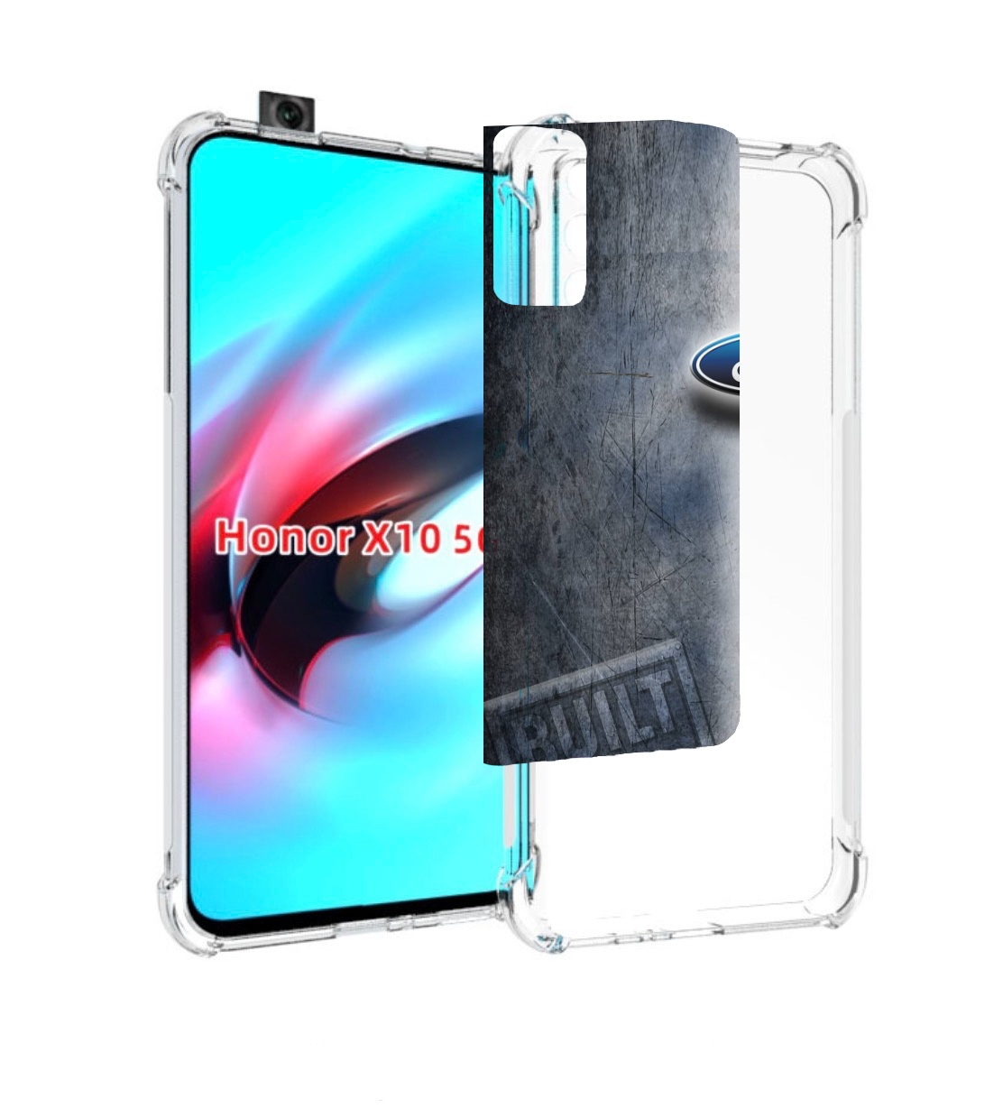 

Чехол MyPads ford форд 2 для Honor X10, Прозрачный, Tocco