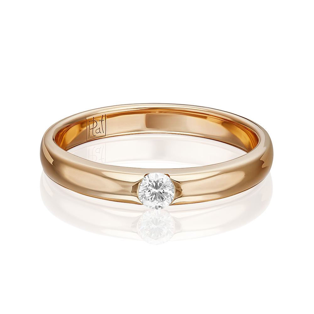 

Кольцо из золота р. 15 PLATINA jewelry 01-0813-00-101-1110-30, бриллиант, 01-0813-00-101-1110-30