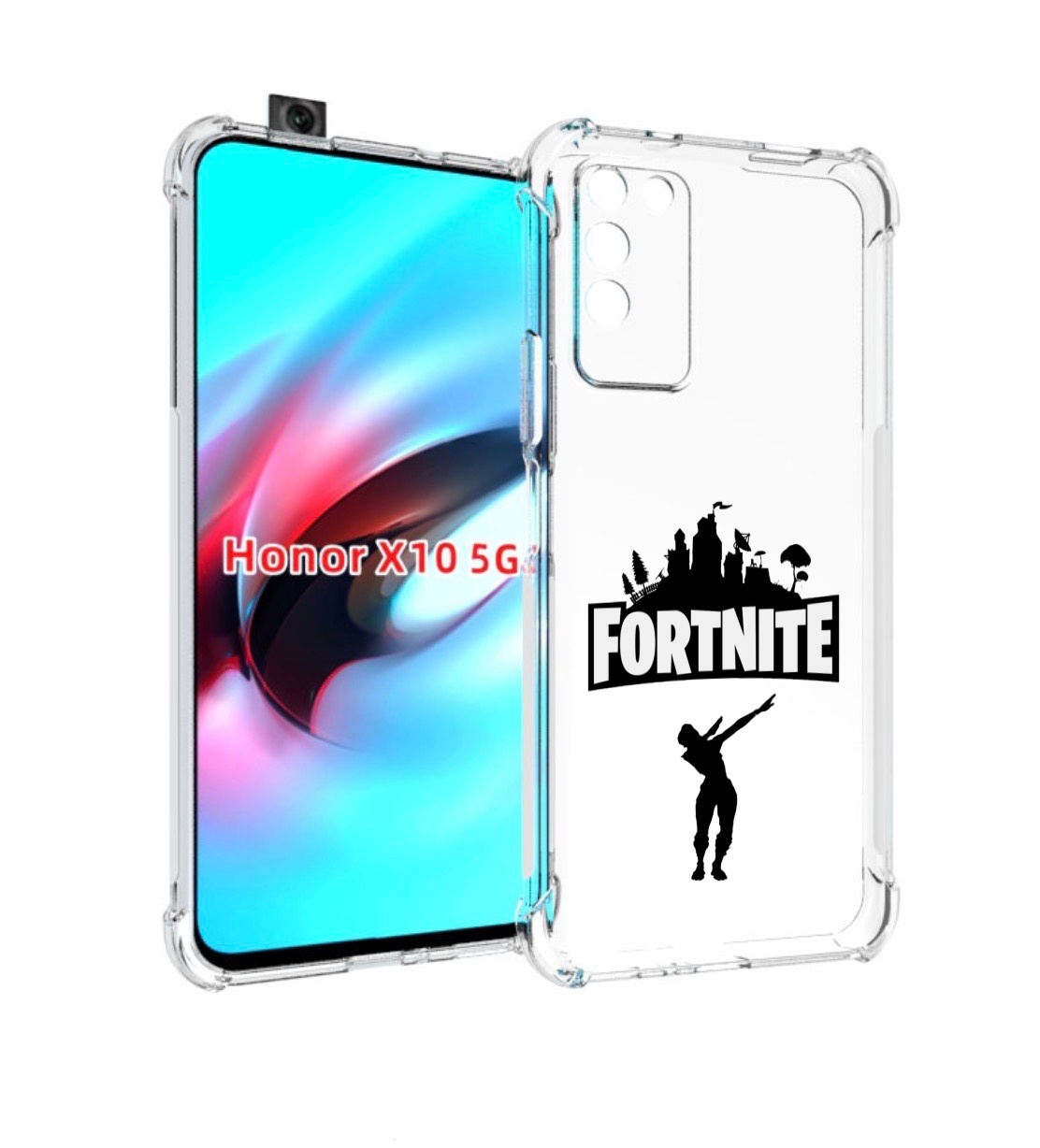 

Чехол MyPads fortnite-2 для Honor X10, Прозрачный, Tocco