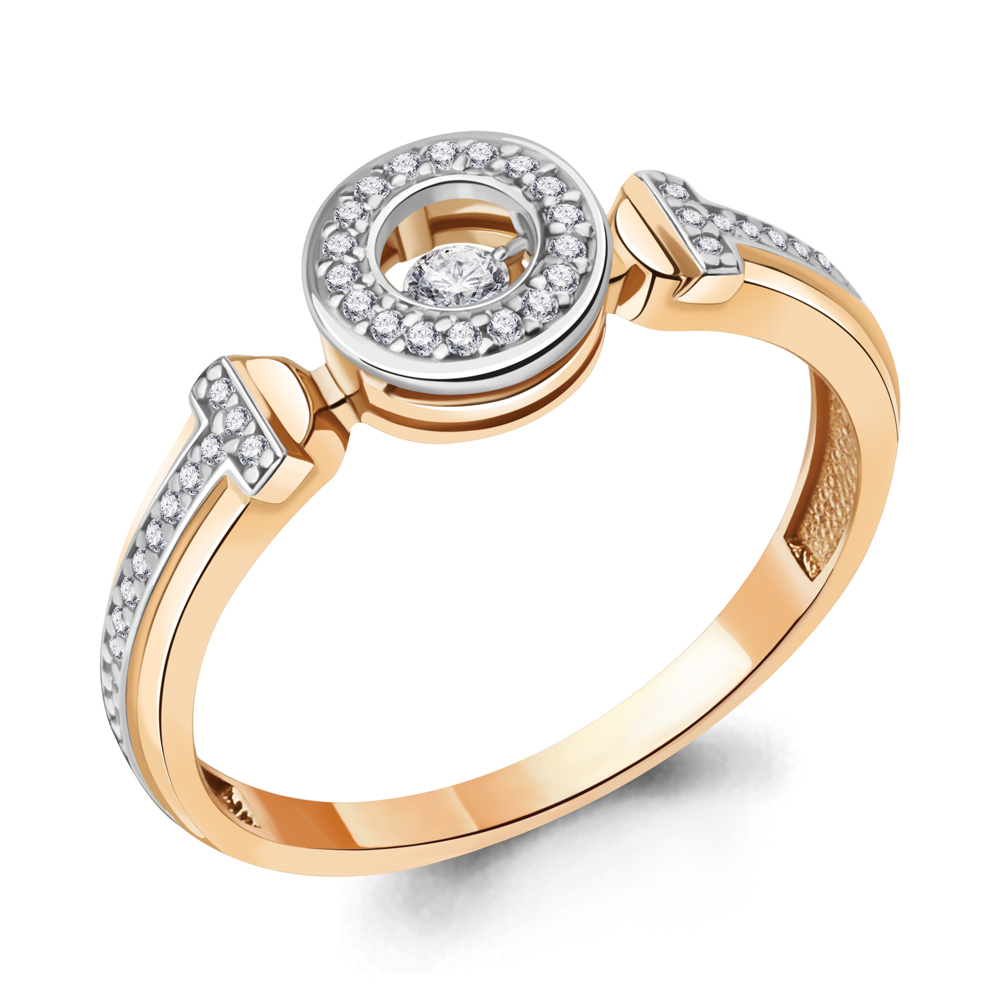 

Кольцо из красного золота с бриллиантом Aquamarine Aquamarine 964109Ак_585_кз р. 18, 964109Ак_585_кз