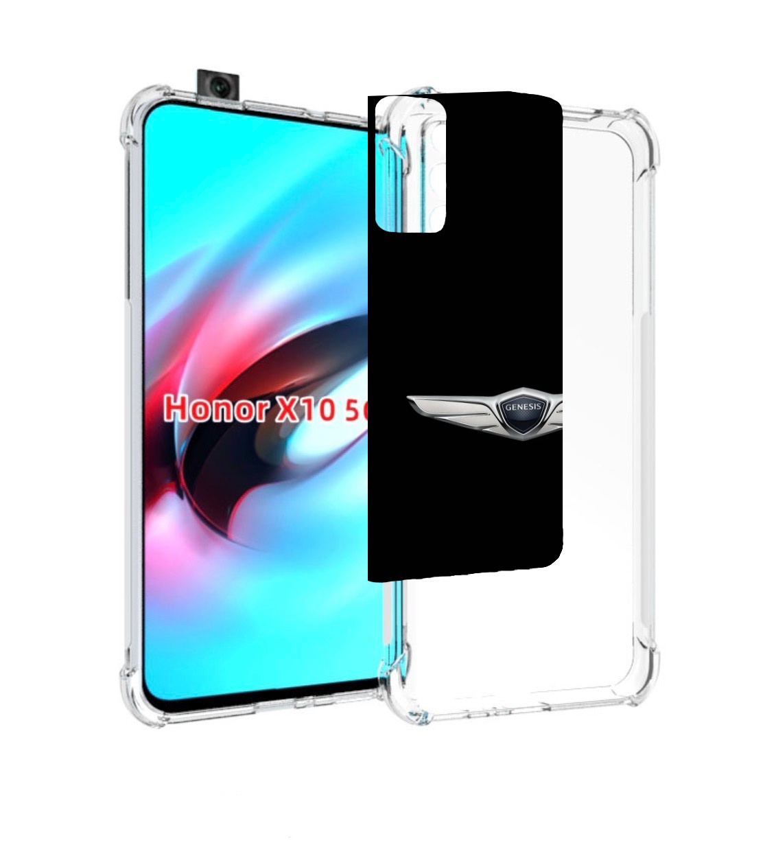 

Чехол MyPads genesis-1 мужской для Honor X10, Прозрачный, Tocco