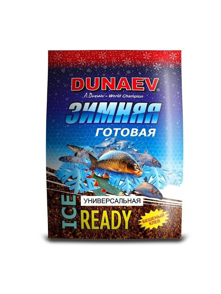 Зимняя готовая универсальная прикормка Дунаев 500 г