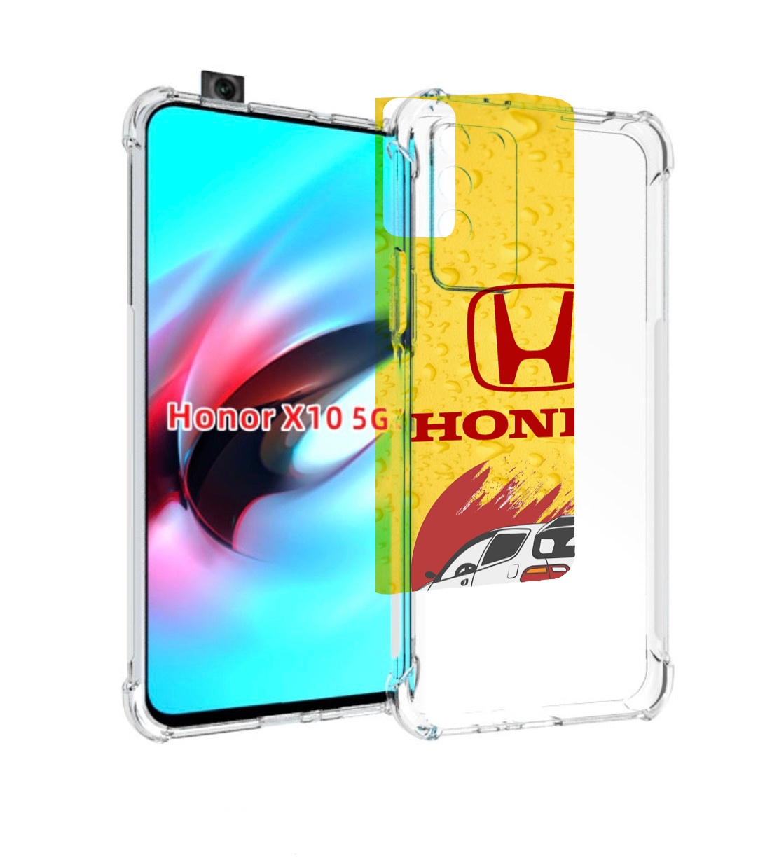 

Чехол MyPads honda-motor для Honor X10, Прозрачный, Tocco