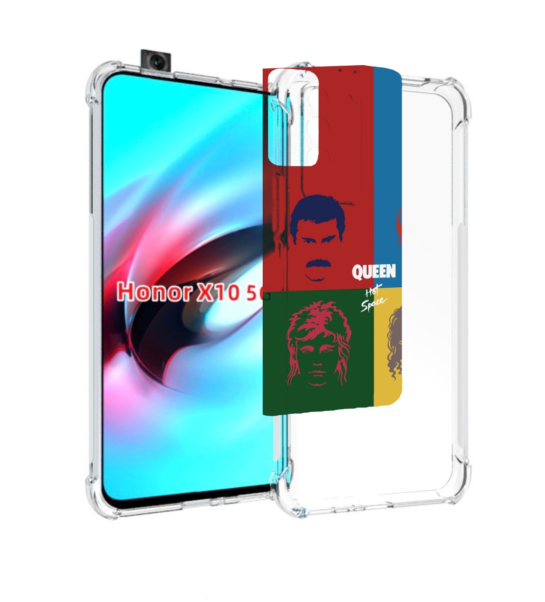 

Чехол MyPads hot space queen альбом для Honor X10, Прозрачный, Tocco