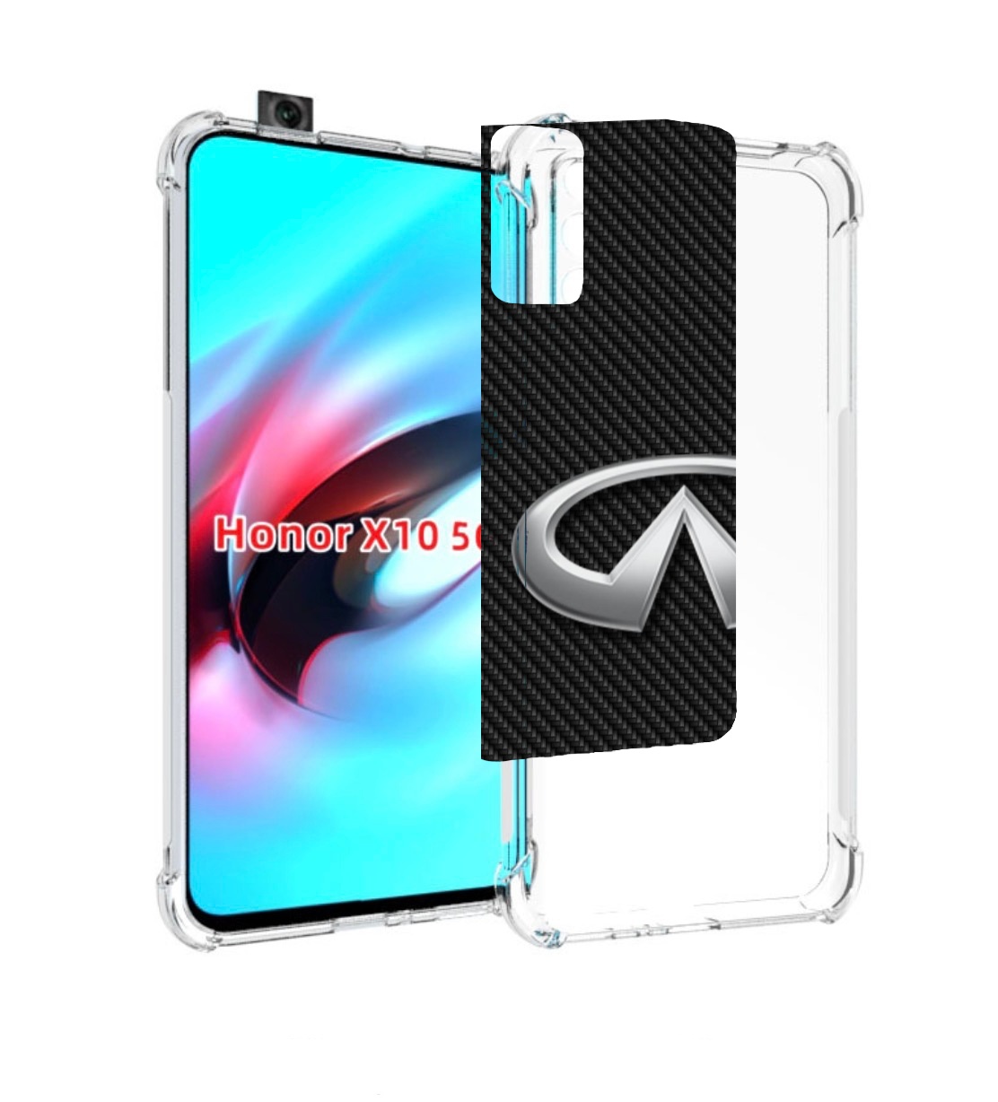 

Чехол MyPads infiniti-инфинити-2 мужской для Honor X10, Прозрачный, Tocco