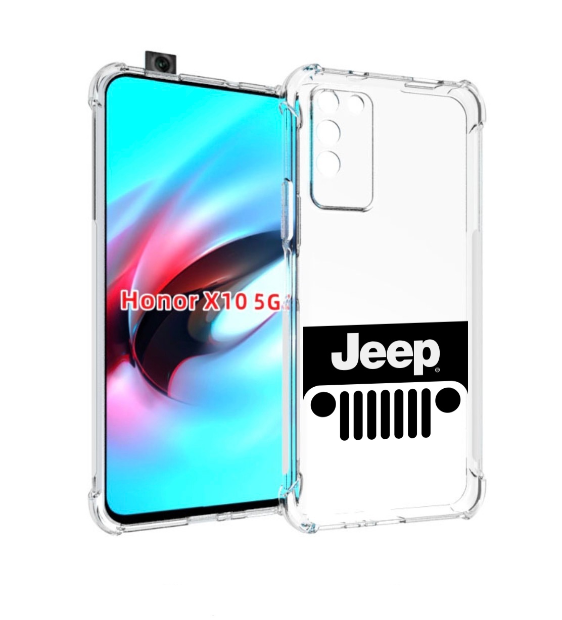 

Чехол MyPads jeep-3 мужской для Honor X10, Прозрачный, Tocco