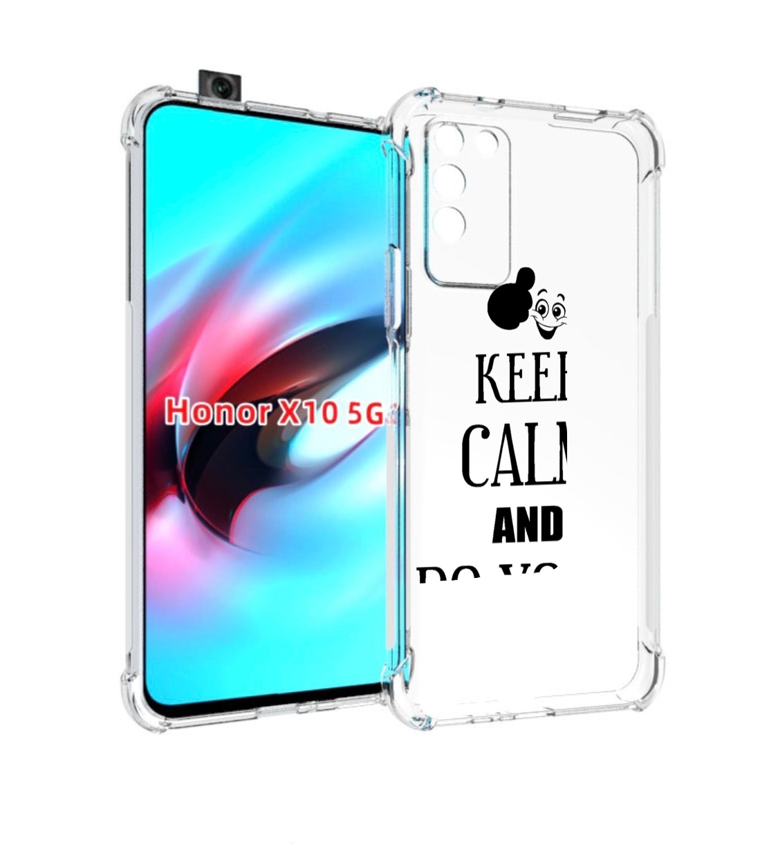 

Чехол MyPads keep-calm-and для Honor X10, Прозрачный, Tocco