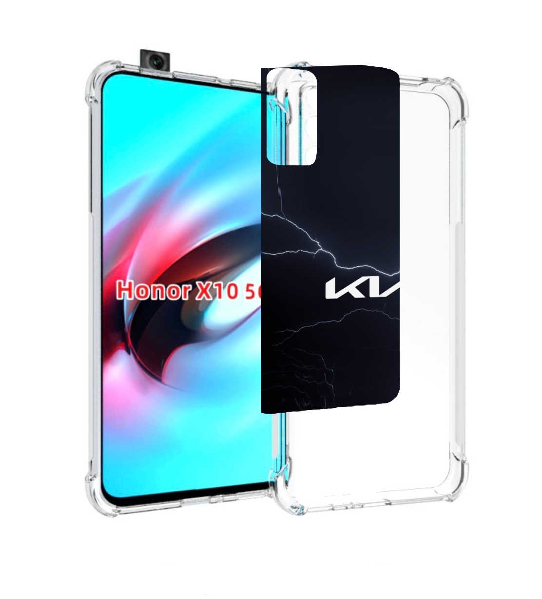 

Чехол MyPads kia киа 2 для Honor X10, Прозрачный, Tocco