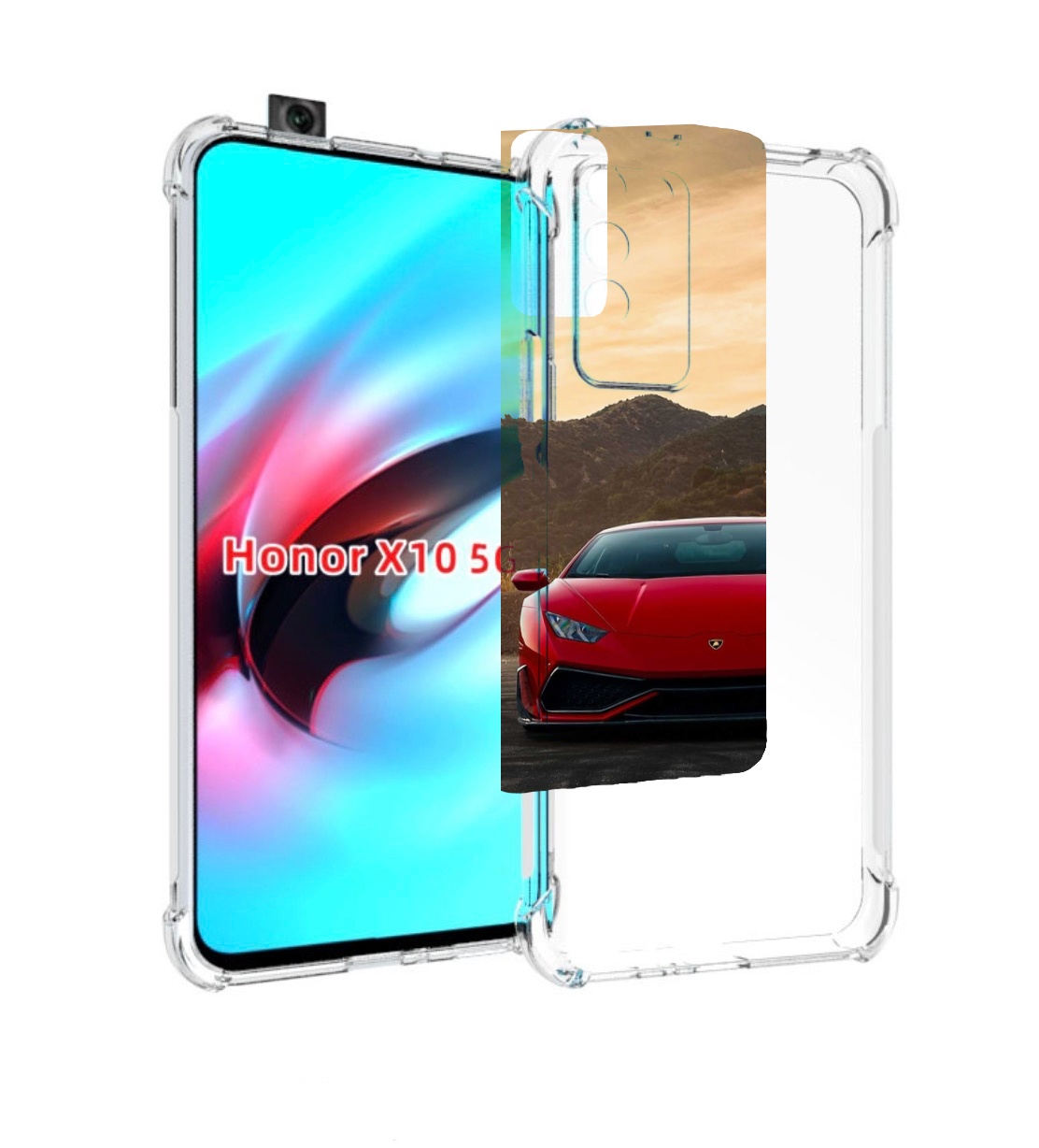 

Чехол MyPads lamborghini ламборгини 1 мужской для Honor X10, Прозрачный, Tocco