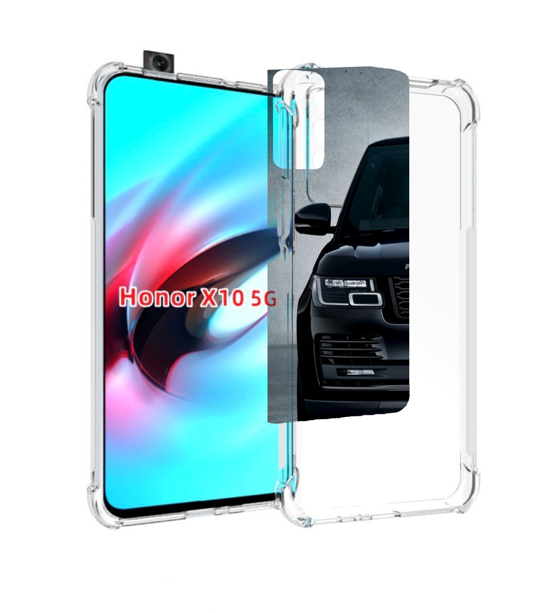 

Чехол MyPads land-rover-ленд-ровер-1 мужской для Honor X10, Прозрачный, Tocco